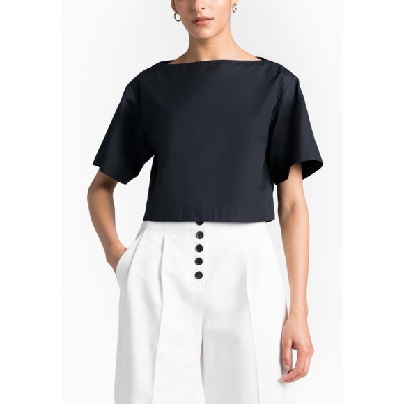A.L.C. Tops - CLEARANCE A.L.C woodsen cotton boxy crop top FINAL PRICE